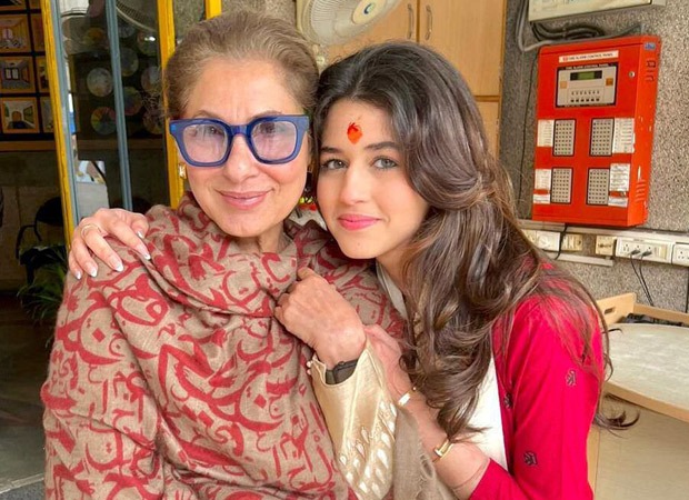 Dimple Kapadia smiles proudly as she poses with granddaughter Naomika at her graduation ceremony
