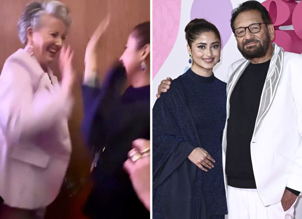 Emma Thompson grooves to desi dhol beats with Pakistani actress Sajal Aly at Shekhar Kapur’s What’s Love Got To Do With It premiere in London, watch video 