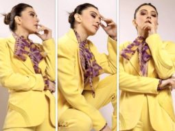 Hansika Motwani proved that wearing monotone pantsuits is always appropriate, fashionable, and eye catching