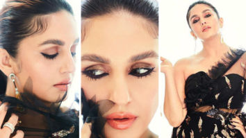 Huma Qureshi’s black shimmery saree by Abu Jani Sandeep Khosla is sure to be a hit at the next cocktail party you attend
