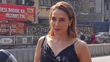 Iulia Vantur gets clicked outside a store in Bandra