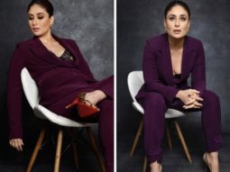 Kareena Kapoor Khan is showing to the world who the true boss is in an aubergine-coloured pantsuit and Louboutin heels