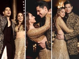 Kiara Advani and Sidharth Malhotra multiplied their sangeet pizazz with their golden, blingy ensembles by Manish Malhotra