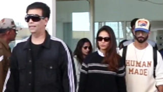 Kiara’s Kabir Singh co-star Shahid Kapoor gets clicked at Jaisalmer airport with Mira Rajput and Karan Johar