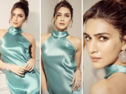 Kriti Sanon’s lagoon blue satin dress worth Rs. 89,117 is undoubtedly meant for romantic dinner dates