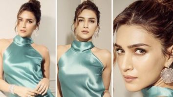 Kriti Sanon’s lagoon blue satin dress worth Rs. 89,117 is undoubtedly meant for romantic dinner dates