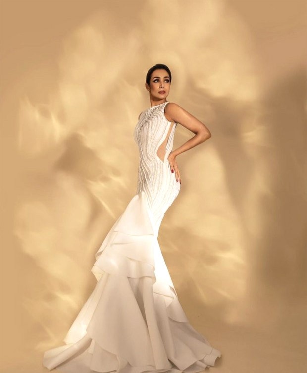 Malaika Arora makes jaws drop in stunning white structured gown by ace designer Gaurav Gupta