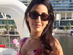 Nora Fatehi looks like a princess dressed in multi-coloured floral outfit