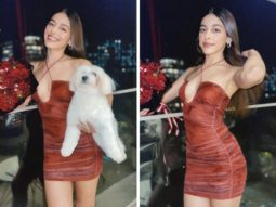 On Valentine’s Day, Alaya F sent her followers “extra love” while flaunting a crimson minidress with cutouts