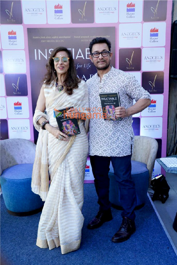 photos aamir khan launches shobhaa des new book insatiable 4