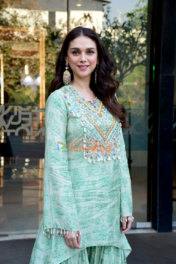 Photos: Aditi Rao Hydari snapped promoting her web-show  Taj: Divided By Blood in Juhu