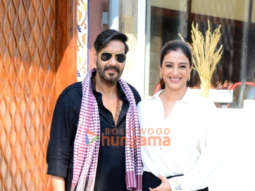 Photos: Ajay Devgn and Tabu spotted promoting their film Bholaa