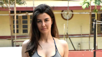 Photos: Giorgia Andriani spotted outside the gym in Bandra