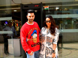 Photos: Neha Dhupia & Angad Bedi snapped at Mitron in Bandra