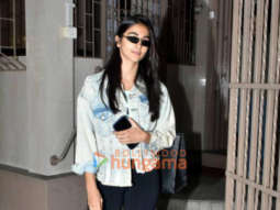 Photos: Pooja Hegde snapped outside a dubbing studio in Bandra