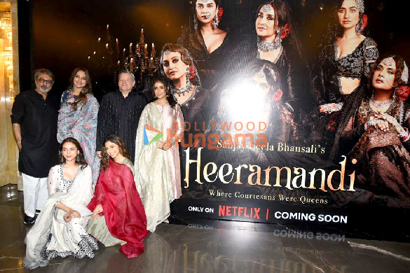 photos sonakshi sinha aditi rao hydari sanjay leela bhansali and others attend the teaser launch of their film heeramandi 2