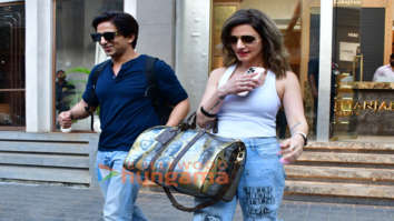 Photos: Sussanne Khan and Arslan Goni spotted outside a salon in Bandra