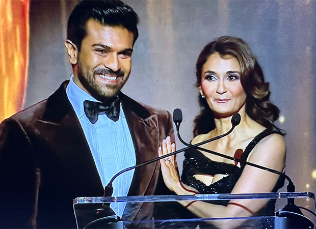 Ram Charan misses his cue at HCA Awards 2023 after Ms Marvel actor Anjali Bhimani starts fangirling over him : Bollywood News