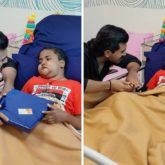 Ram Charan meets his nine-year-old fan ailing from cancer; see pics