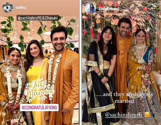 Sachin Shroff ties the knot with Chandni; celebs share photos on social media