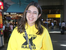 Sara Ali Khan sports a comfortable airport look in a yellow hoodie
