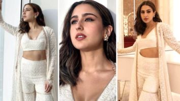 Sara Ali Khan’s devotion to stylish ethnic outfits endures, as seen by her most recent photos in a white sharara set by Manish Malhotra