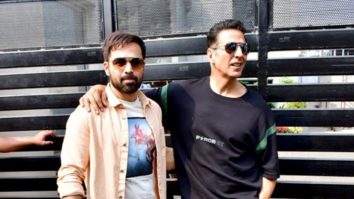‘Selfiee’ stars Akshay Kumar & Emraan Hashmi pose for paps sporting casuals