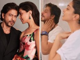 Watch Shah Rukh Khan getting ready with Deepika Padukone for Pathaan conference in THIS fun video 
