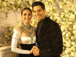 Sidharth & Kiara pose together at their grand reception party