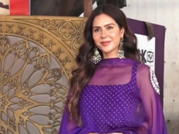 Sonam Bajwa poses for paps in a pretty purple traditional outfit