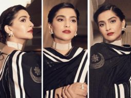 Sonam Kapoor Ahuja takes the spotlight in Masaba Gupta’s black-and-white Anarkali; Husband Anand Ahuja drops a sweet comment