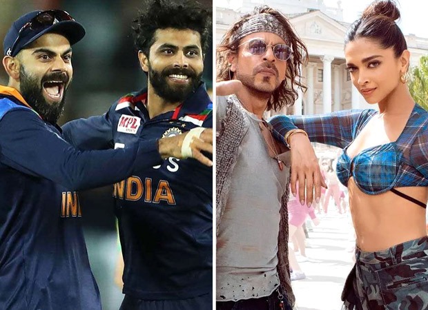 Video of Virat Kohli and Ravindra Jadeja shaking a leg on ‘Jhoome Jo Pathaan’ from Shah Rukh Khan starrer Pathaan during 1st IND Vs AUS Test Match, is going viral : Bollywood News
