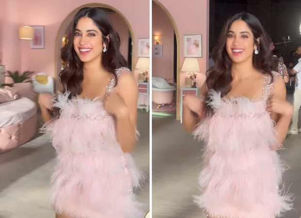 You’ll laugh out loud at Janhvi Kapoor’s goofy chicken dance while flaunting a lovely feather dress : Bollywood News