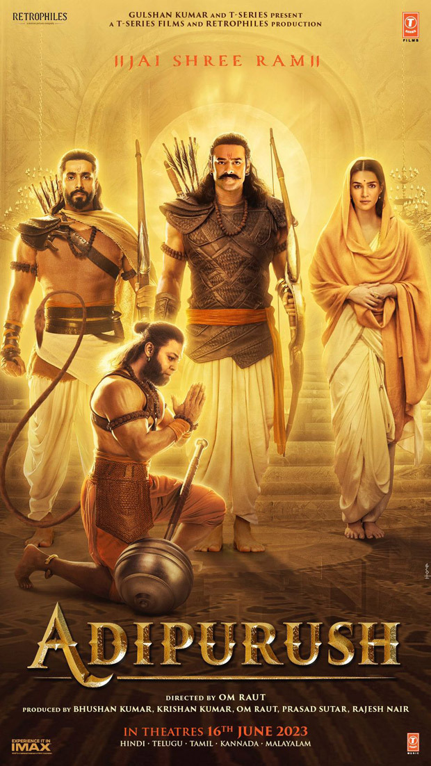 Adipurush: Prabhas, Kriti Sanon, Sunny Singh, Devdatta Nage get new poster release on Ram Navami, see photo