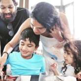 Allu Arjun gives a peek into his "sweet break" with family in Rajasthan; see pic featuring wife Sneha Reddy with kids