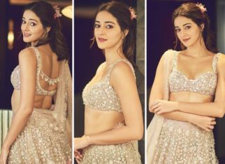 Ananya Panday’s beige embroidered lehenga by Tarun Tahiliani is a fail-safe statement piece