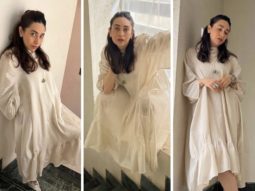 Antar Agni’s white dress on Karisma Kapoor is evidence that roomy dresses are all you need to invest in this summer