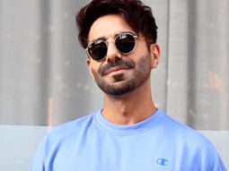 Aparshakti Khurrana looks super cool in blue outfit for Jubilee promotions