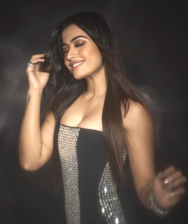 BH Style Icons 2023: Rashmika Mandanna puts her most fashionable foot forward in a strapless black and silver panelled column gown 
