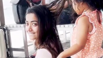 Can’t decide who’s cuter! Rashmika or the little girl Comment below