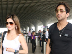 Cuties Sussanne Khan and Arslan Goni clicked together at the airport