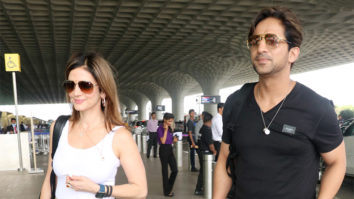 Cuties Sussanne Khan and Arslan Goni clicked together at the airport