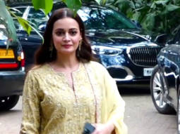 Dia Mirza looks beautiful in yellow traditionals at Alanna’s sangeet