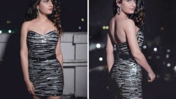 Fatima Sana Shaikh is redefining party glamour in a strapless patterned mini dress