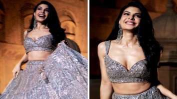 Jacqueline Fernandez is a sight of ethnic bliss in a stunning silver lehenga for her latest song