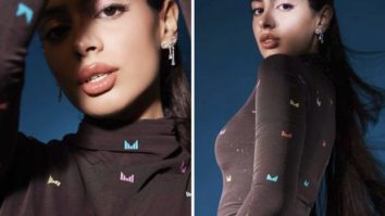 Khushi Kapoor’s brown bodycon dress by Manish Malhotra lends a stylish touch to date night outfit