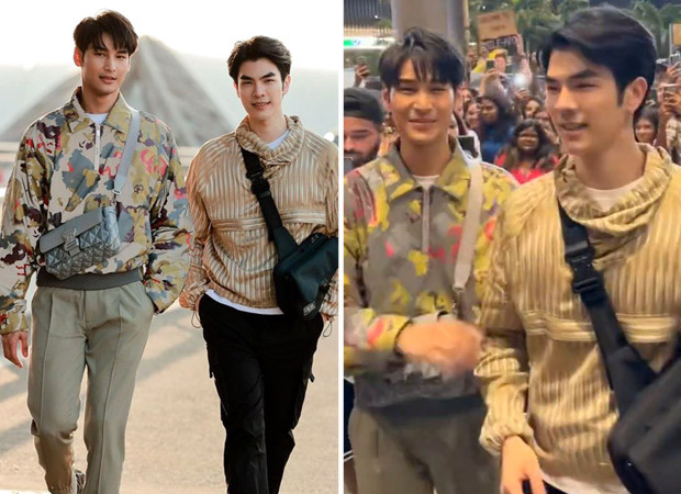 KinnPorsche stars and Thai actors Mile Phakphum and Apo Nnattawin enjoy their first day in Mumbai ahead of Dior 2023 show; fans greet them with cheers at the airport KinnPorsche stars and Thai actors Mile Phakphum and Apo Nnattawin enjoy their first day in Mumbai ahead of Dior 2023 show; fans greet them with cheers at the airport