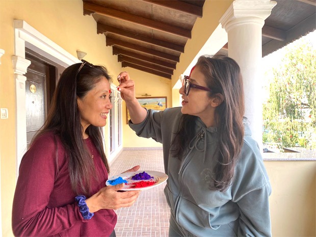 Manisha Koirala celebrates Holi with family and close friends in her hometown Nepal