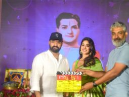 NTR 30: RRR director SS Rajamouli gives first clap to Jr. NTR and Janhvi Kapoor starrer; Prakash Raj, Prashanth Neel, Anirudh Ravichander in attendance, see photos and videos