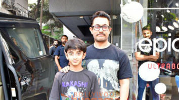 Photos: Aamir Khan spotted with son in Bandra